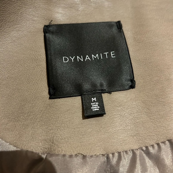 DYNAMITE mauve faux leather blazer - Picture 4 of 4